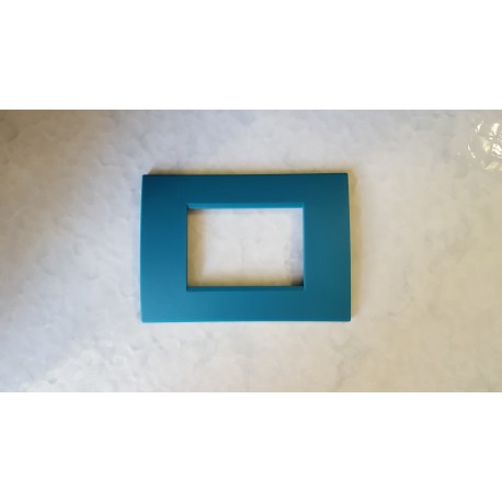 PLACCA VERDE METALESCENTE IN ABS PER SCATOLE RETTANGOLARI SERIE SOFT 3/4/6 POSTI
