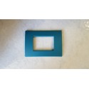 PLACCA VERDE METALESCENTE IN ABS PER SCATOLE RETTANGOLARI SERIE SOFT 3/4/6 POSTI