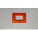 PLACCA ARANCIO IN ABS PER SCATOLE RETTANGOLARI SERIE SOFT 3/4/6 POSTI