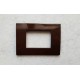 PLACCA MARRONE IN ABS PER SCATOLE RETTANGOLARI SERIE SOFT 3/4/6 POSTI