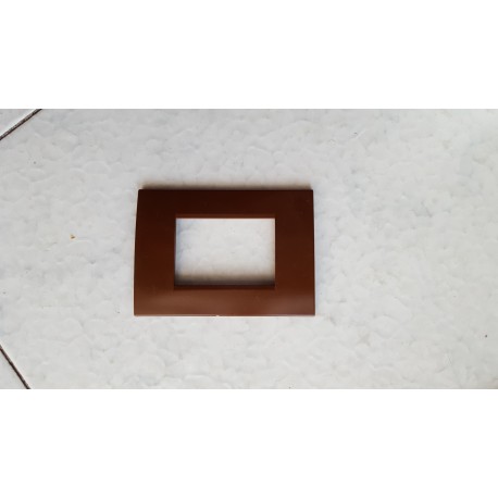PLACCA MARRONE CHIARO IN ABS PER SCATOLE RETTANGOLARI SERIE SOFT 3/4/6 POSTI