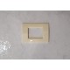 PLACCA AVORIO IN ABS PER SCATOLE RETTANGOLARI SERIE SOFT 3/4/6 POSTI