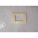 PLACCA AVORIO IN ABS PER SCATOLE RETTANGOLARI SERIE SOFT 2/3/4/7 POSTI