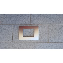 PLACCA ARGENTO IN ABS PER SCATOLE RETTANGOLARI SERIE SOFT