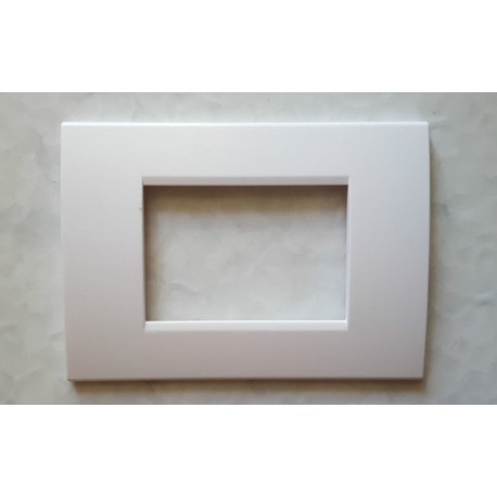 PLACCA BIANCO OPACO IN ABS PER SCATOLE RETTANGOLARI SERIE SOFT