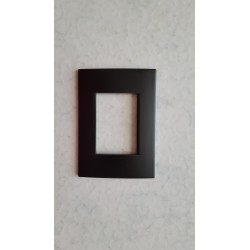 PLACCA NERO OPACO IN ABS PER SCATOLE RETTANGOLARI SERIE SOFT