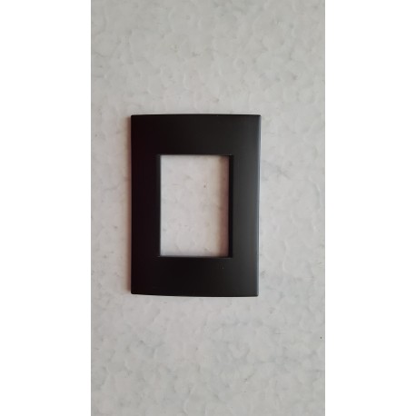 PLACCA NERO OPACO IN ABS PER SCATOLE RETTANGOLARI SERIE SOFT