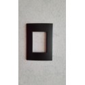 PLACCA NERO OPACO IN ABS PER SCATOLE RETTANGOLARI SERIE SOFT