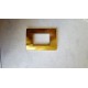 PLACCA ORO LUCIDO IN ABS PER SCATOLE RETTANGOLARI SERIE SOFT
