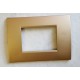 PLACCA ORO SATINATO IN ABS PER SCATOLE RETTANGOLARI SERIE SOFT