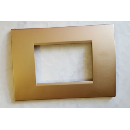 PLACCA ORO SATINATO IN ABS PER SCATOLE RETTANGOLARI SERIE SOFT