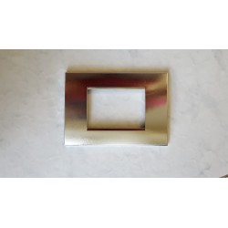 PLACCA CROMO LUCIDO IN ABS PER SCATOLE RETTANGOLARI SERIE SOFT