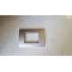 PLACCA CROMO SATINATO CHIARO IN ABS PER SCATOLE RETTANGOLARI SERIE SOFT